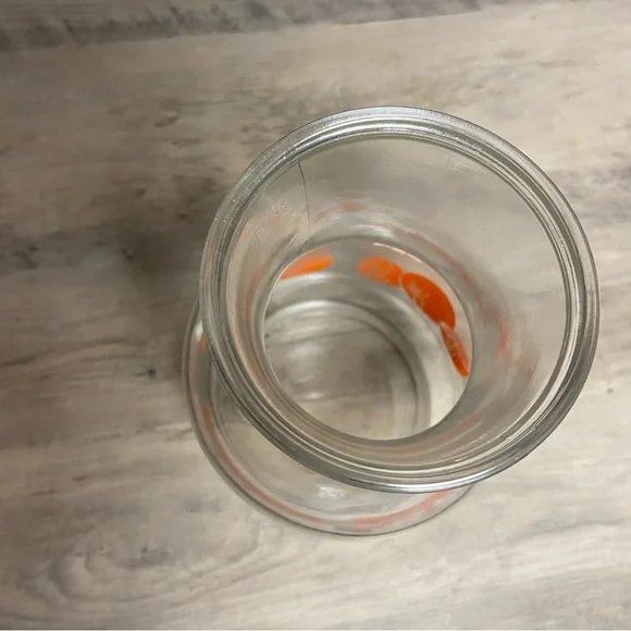Vintage Anchor Hocking Orange Juice Jar Container - Oranges & White Blossoms 2qt - Picture 5 of 9